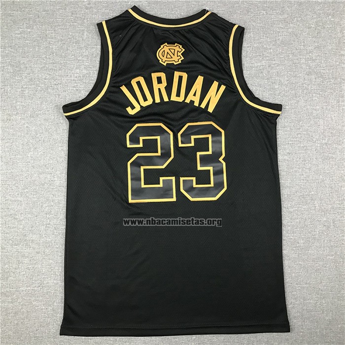 Camiseta North Carolina Tar Heels Michael Jordan NO 23 Negro